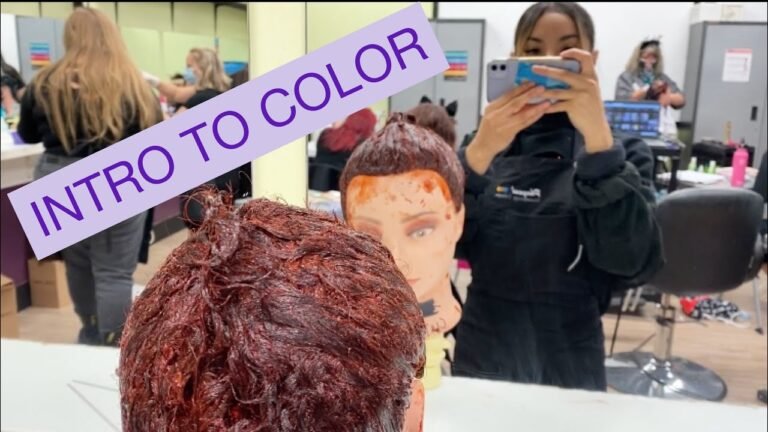 A WEEK IN THE LIFE AS A COSMETOLOGY STUDENT | COLOR WEEK