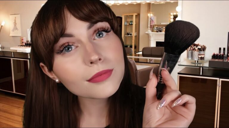 [ASMR] Makeup Artist Gets You Ready – personal attention, face brushing