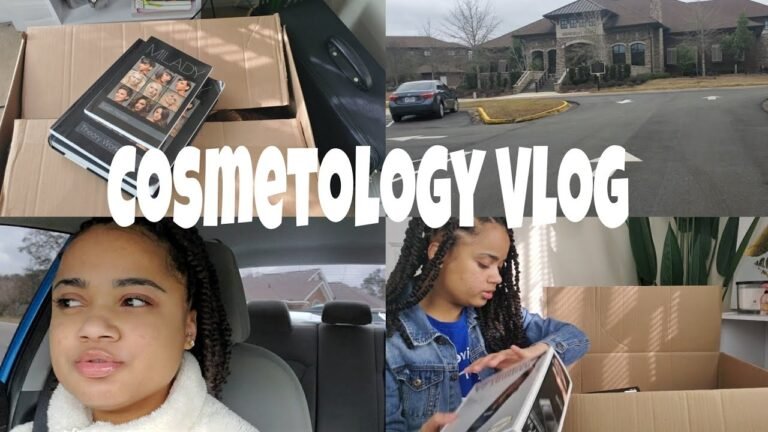 Cosmetology School Vlog + Touring School+ Unboxing Kit