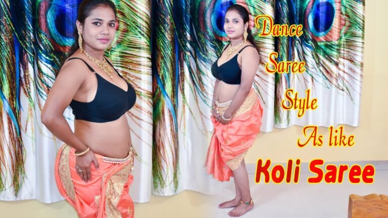 Dance saree style as like Koly saree inspired from Mungra Song performed by helen II