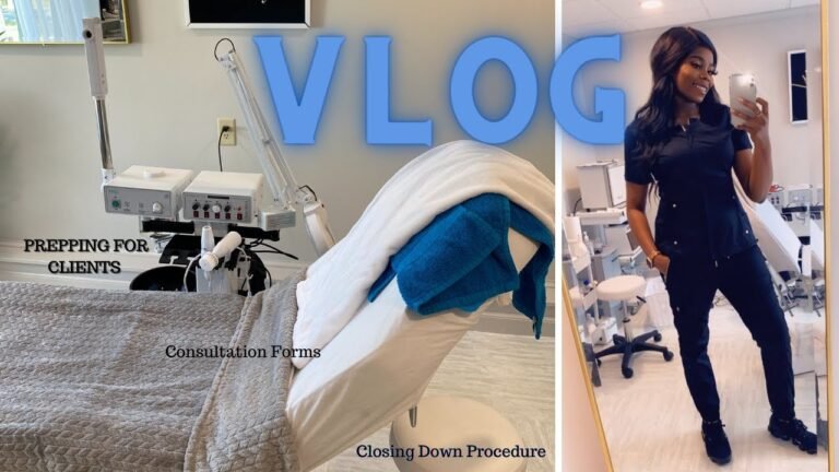 Day In The Life As An Esthetician | Spa Owner | Preparing For Clients, Closing Procedures| VLOG