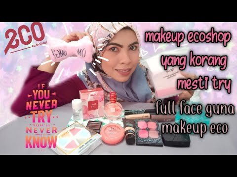 Eco shop make up haul || full face makeup review