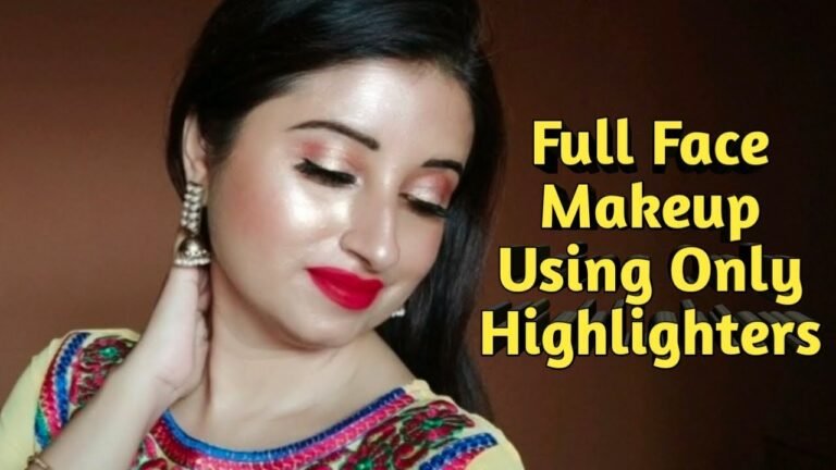 Full Face Makeup Using Only Highlighters Challenge | Beautiful U