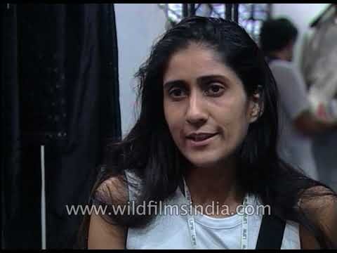 Indian fashion designer Gitanjali Kashyap at Lakme Indian Fashion Week 2000