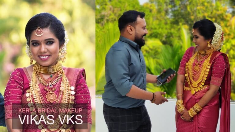 Kerala traditional hindu wedding makeup / Kerala bridal makeup artist  vikas vks kerala makeup