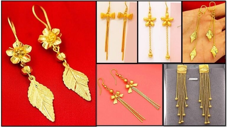 Light Weight 24k Gold Tassel Earrings – Indian Fashion Trends