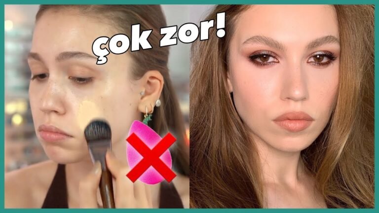 MAKEUP ARTIST GİBİ MAKYAJ YAPMAK💄 ( SÜNGER YOK ) FOLLOWING NIKKI MAKEUP