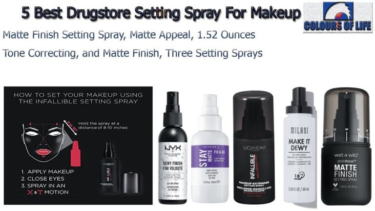 TOP Best 5 Drugstore Setting Spray For Makeup Professional Makeup Make Up Setting Spray Dewy Finish