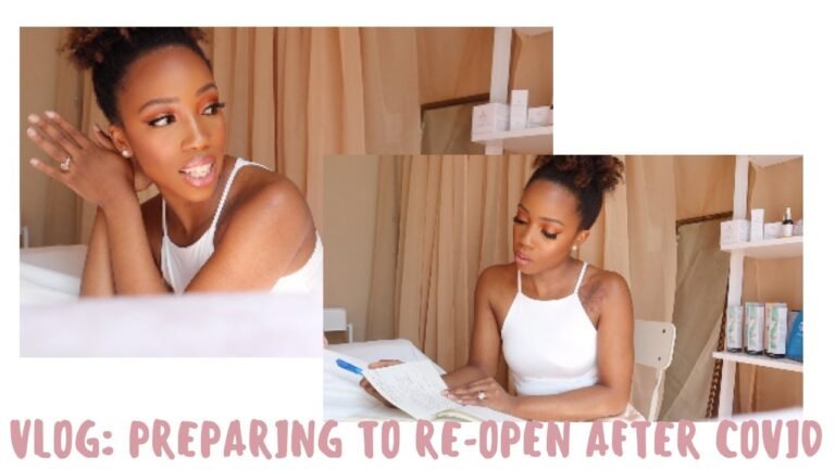 VLOG| LICENSED ESTHETICIAN DITL | PREPARING TO RE-OPEN FOR BUSINESS