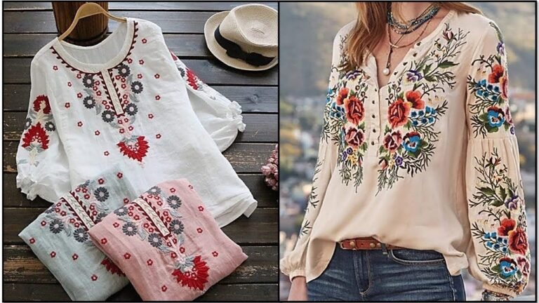 Very Impressive Embroidered Tops and Tunic Design for Women – Indian Fashion Trends