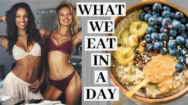 What we EAT in a DAY as Victoria's Secret Models