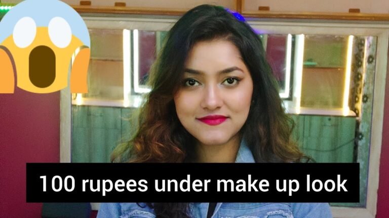100 rupees under make up look|full face makeup look under 100 rupees|