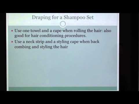 (16) Cosmetology: Draping Procedures: Theory for State Board  Written Exam