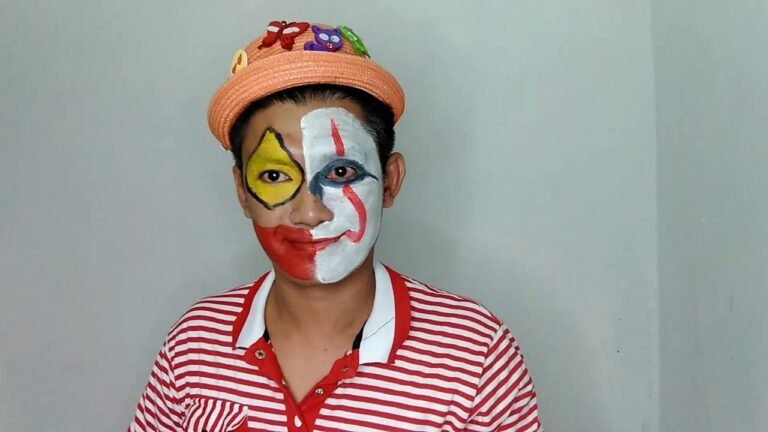 2 face CLOWN make up tutorial | Halloween..#MrJoddy