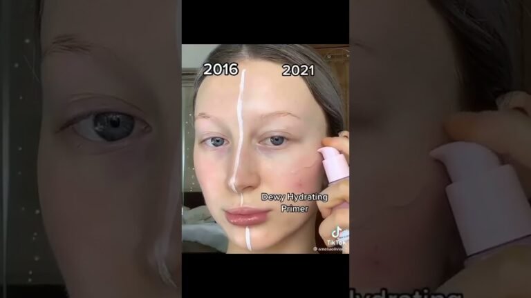 2016 Vs. 2021 Makeup Tutorials #makeup #makeuptutorials #shorts #facemakeup