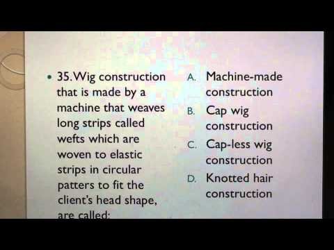 (21) Cosmetology: 60 Test questions for Braiding, Wigs, Hair Extensions/Additions