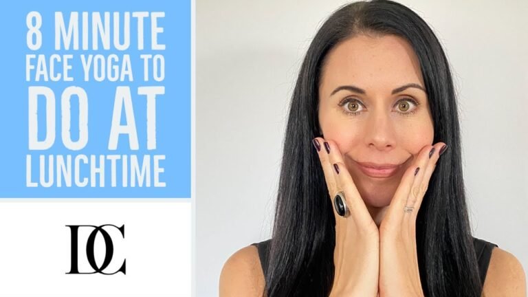 8 minute Face Yoga To Do At Lunchtime Even With Make Up On!