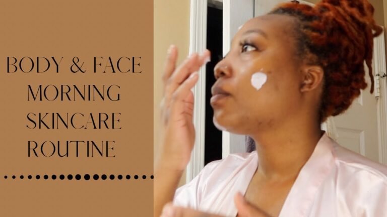 BODY & FACE MORNING SKINCARE ROUTINE | LICENSED ESTHETICIAN |  NEESY