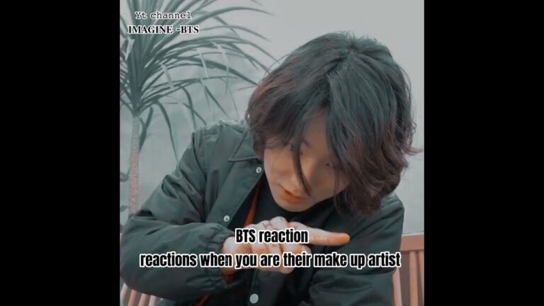 BTS reaction when you are their make up artist [𝐈𝐌𝐀𝐆𝐈𝐍𝐄𝐃]