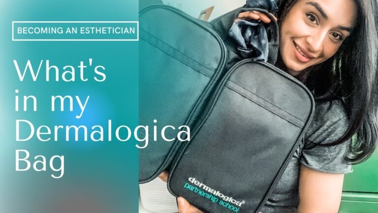 Becoming an Esthetician: See what is in my Dermalogica school bag #esthetician #aesthetician