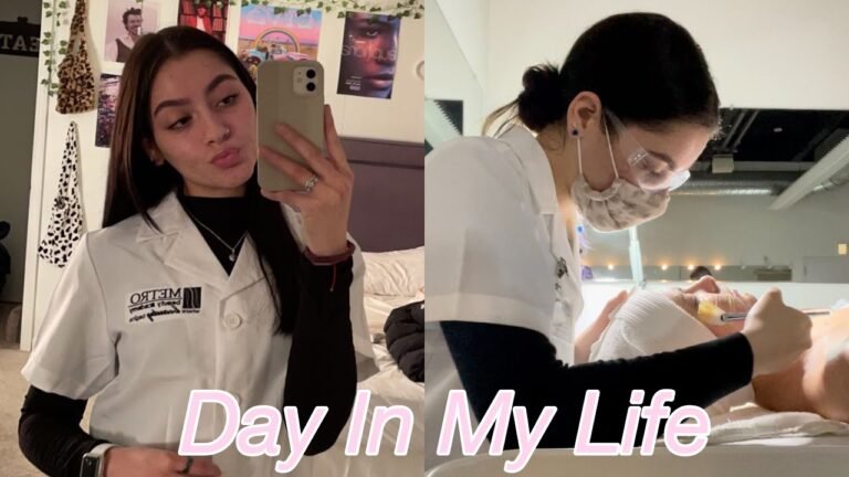 DAY IN THE LIFE OF AN ESTHETICIAN STUDENT!