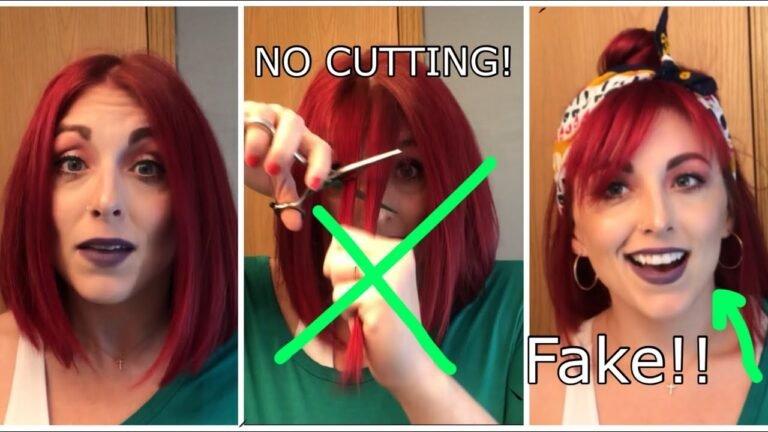 DIY BANGS/ COSMETOLOGIST BANG TUTORIAL