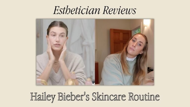 Esthetician Reacts to Hailey Bieber's Skincare Routine.