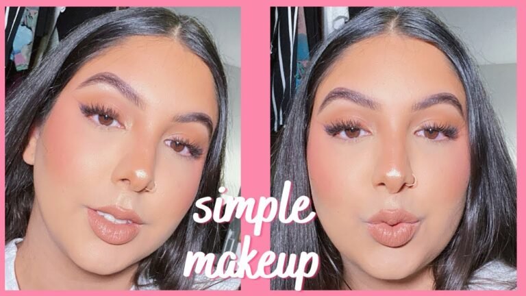 FIRST YOUTUBE VIDEO | SIMPLE MAKEUP LOOK