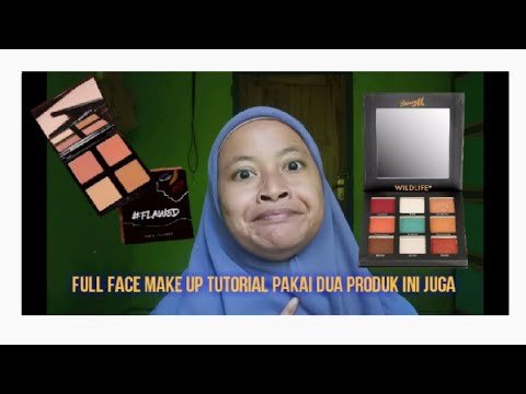 FULL FACE MAKE UP TUTORIAL DAN PAKE EYESHADOW BARRY M WILDLIFE PALETTE DAN FLAWD FACE PALETTE