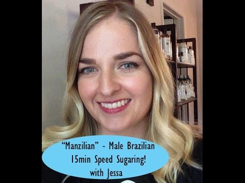 FULL Male Brazilian Sugaring Waxing | Man Brazillian Wax Esthetician Training Spa