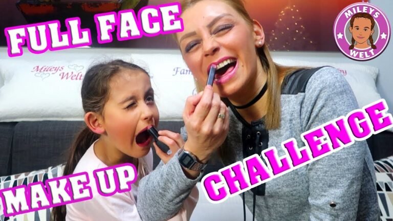 Full Face Make up Challenge – Schminken mit überkreuzten Armen –  Mileys Welt