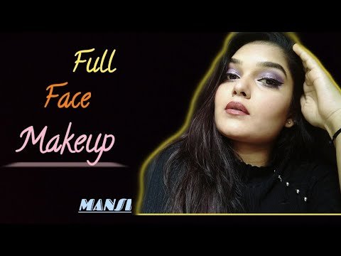 Full face make-up tutorial |Glam Girl |mansi 💄💜🖤