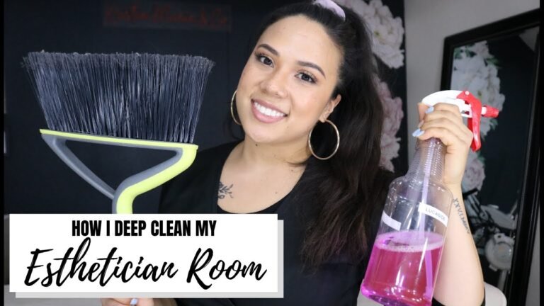 HOW I DEEP CLEAN MY ESTHETICIAN ROOM | SANITATION AND INVENTORY | SOLO ESTHETICIAN