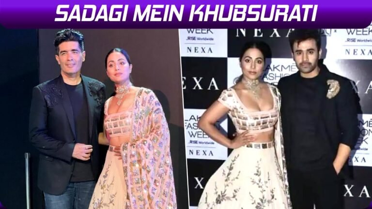 Hina Khan Ne Pahna Manish Malhotra Ka Lahanga, Lakme Fashion Week Mein Chala Hina Ka Jadu