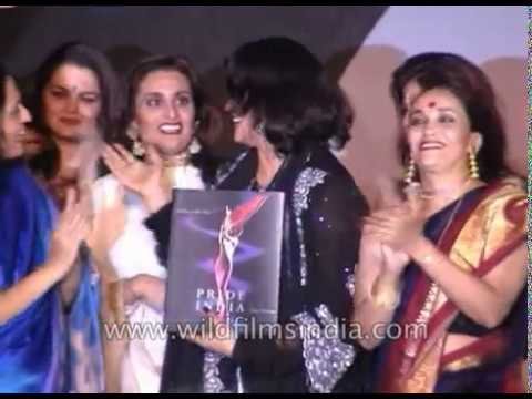 Indian fashion models and actresses shimmy on stage: Tribute to Miss India – Pride of India launch