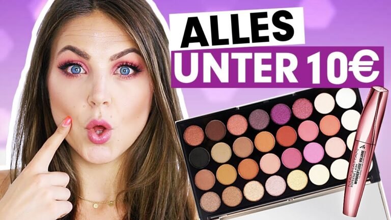 MAKE UP PRODUKTE UNTER 10€ – Full Face mit günstigen drogerie Produkten! deutsch I Schicki Micki