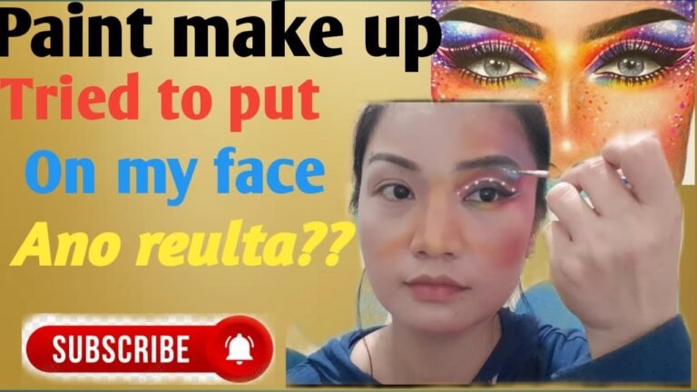 Make up tutorial /paintings put on my face, whats the result?