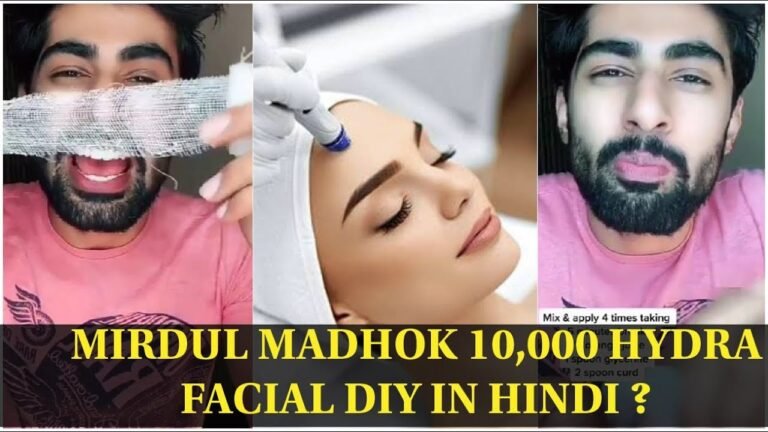 Mridul madhok 10,000 HYDRA FACIAL DIY IN HINDI ?