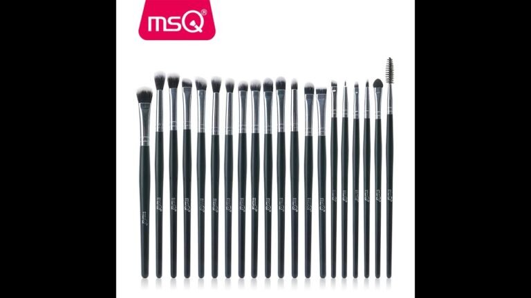 Msq professional 20pcs makeup brushes sets eye shadow eyelashes eyebrow lip cosmetic tool make up