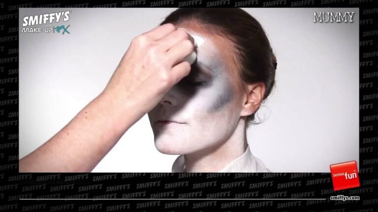 Mummy Face Painting Make-up Tutorial