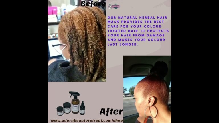 Natural hair treatment for colored hair.