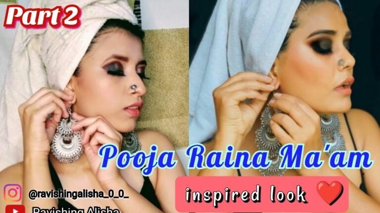 Part 02(face make-up)  || Pooja Raina inspiring make-up look ❤️ || Tutorial 😊