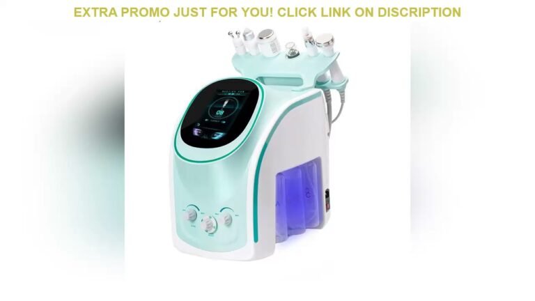 Review New 6 In 1 Smart Facial Cleansing hydrafacial skin analyze Deep Pore Vacuum Hydra Skin Lift