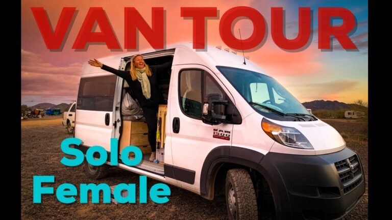 SOLO VAN LIFE /Meet make-Up Artist Natalie…..LIVING & TOURING full time in her ProMaster Van.