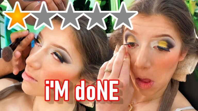 THE WORST REVIEWED MAKEUP ARTIST GLUED MY EYES SHUT