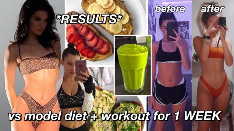 TRYING THE VICTORIA SECRET MODEL DIET & WORKOUTS FOR A WEEK…*RESULTS*