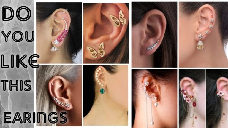 Top 22 Latest designer earrings || Indian fashion Ear cuff earrings #earcuffearrings