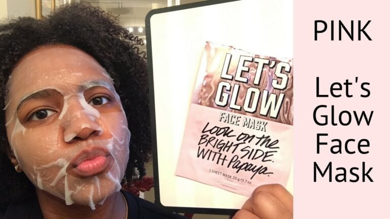 Victoria's Secret/PINK Let's Glow Face Mask REVIEW