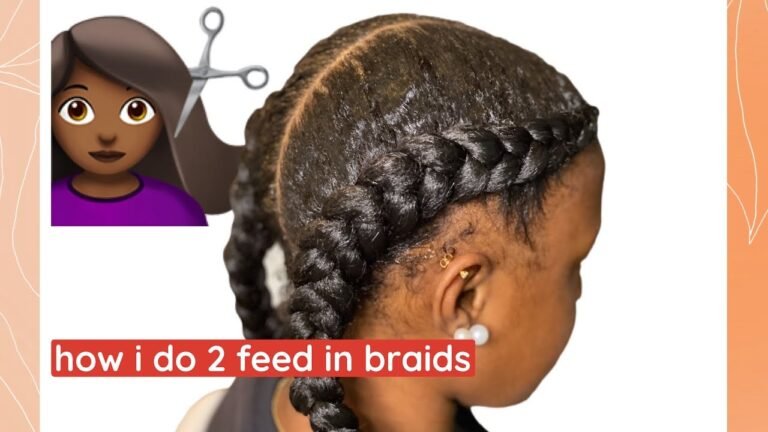 how to do 2 feed in braids #cosmetology #Beautifull_Kreations #feedins