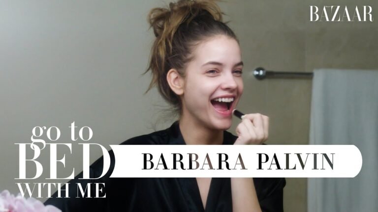 Barbara Palvin's Nighttime Skincare Routine | Go To Bed With Me | Harper's BAZAAR